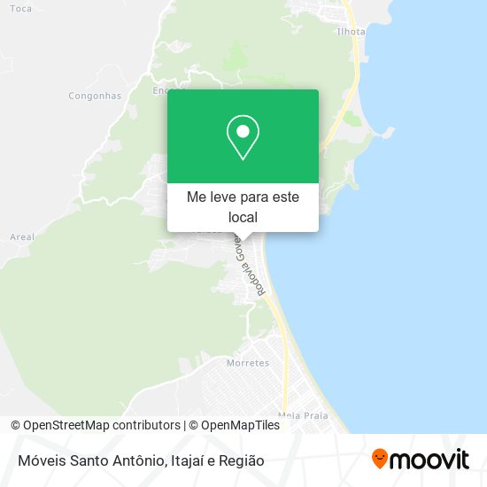 Móveis Santo Antônio mapa
