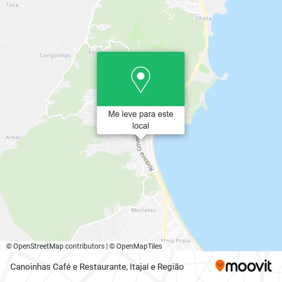 Canoinhas Café e Restaurante mapa