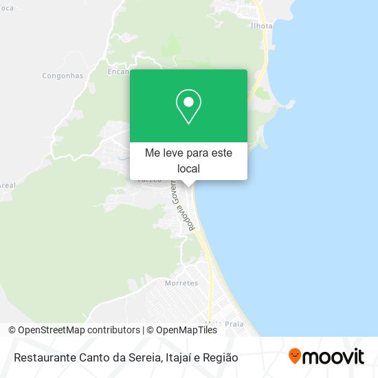 Restaurante Canto da Sereia mapa