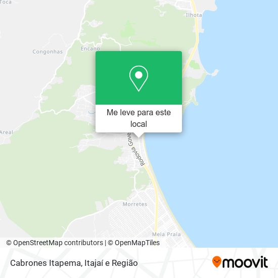 Cabrones Itapema mapa