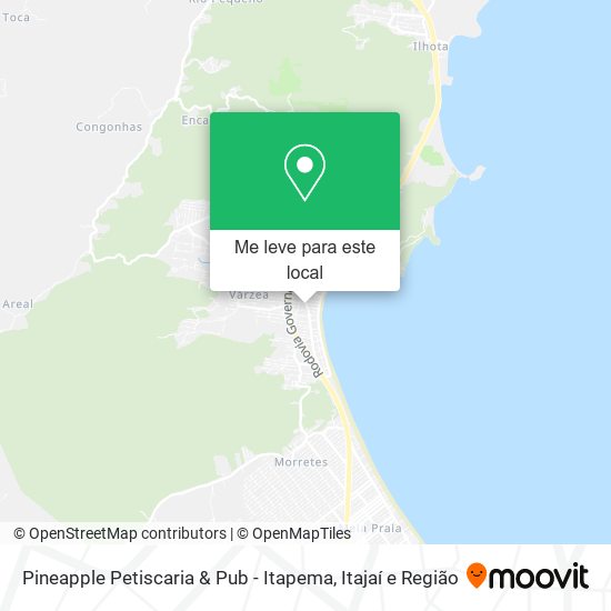 Pineapple Petiscaria & Pub - Itapema mapa