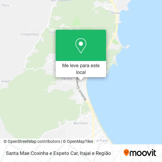 Santa Mae Coxinha e Espeto Car mapa