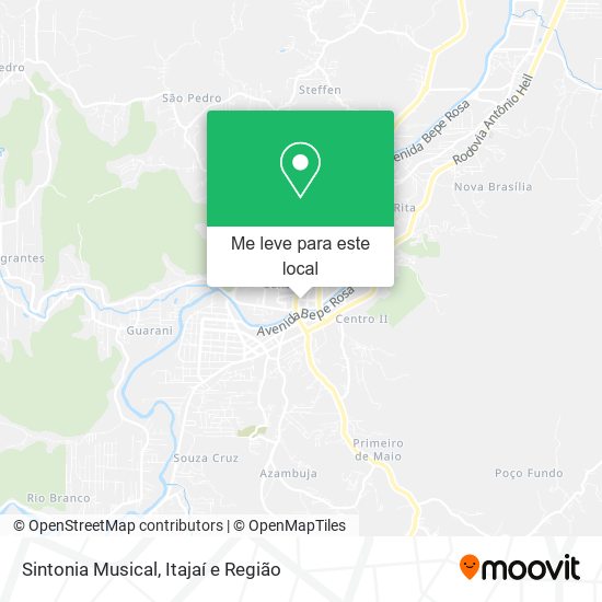 Sintonia Musical mapa