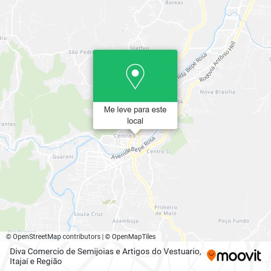 Diva Comercio de Semijoias e Artigos do Vestuario mapa