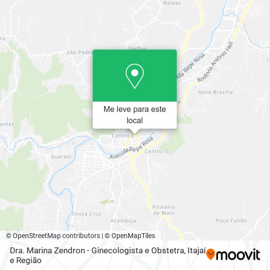 Dra. Marina Zendron - Ginecologista e Obstetra mapa