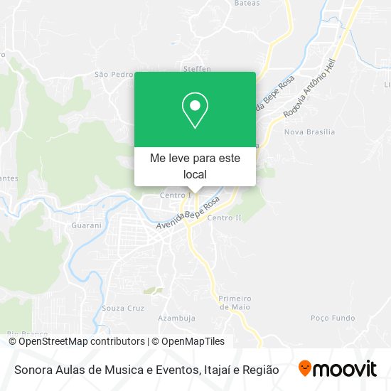 Sonora Aulas de Musica e Eventos mapa