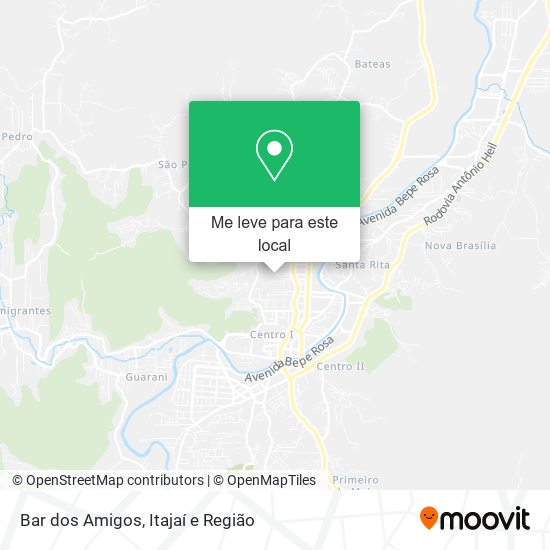 Bar dos Amigos mapa