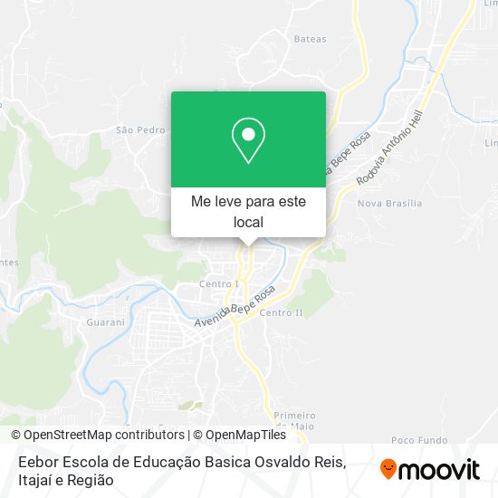 Eebor Escola de Educação Basica Osvaldo Reis mapa