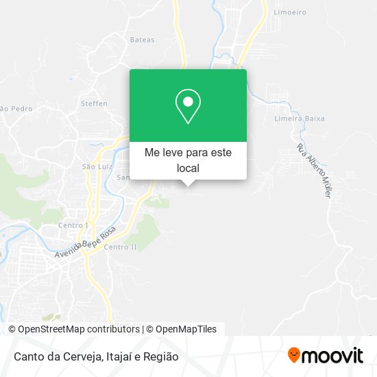 Canto da Cerveja mapa