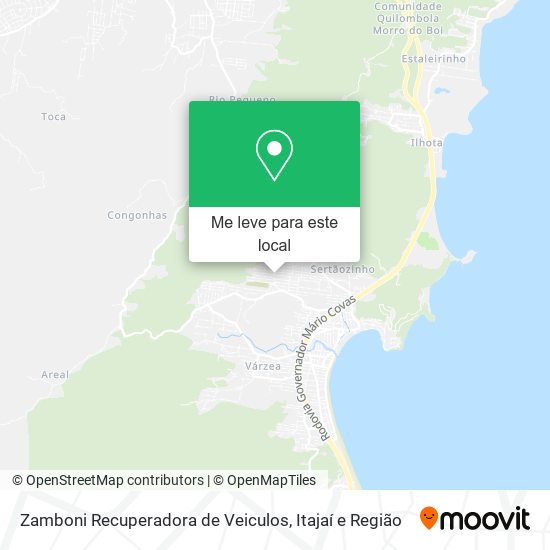 Zamboni Recuperadora de Veiculos mapa