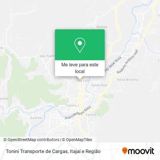 Tonini Transporte de Cargas mapa