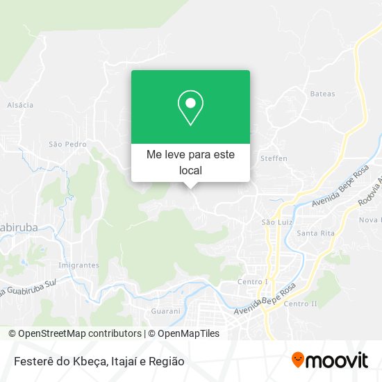 Festerê do Kbeça mapa
