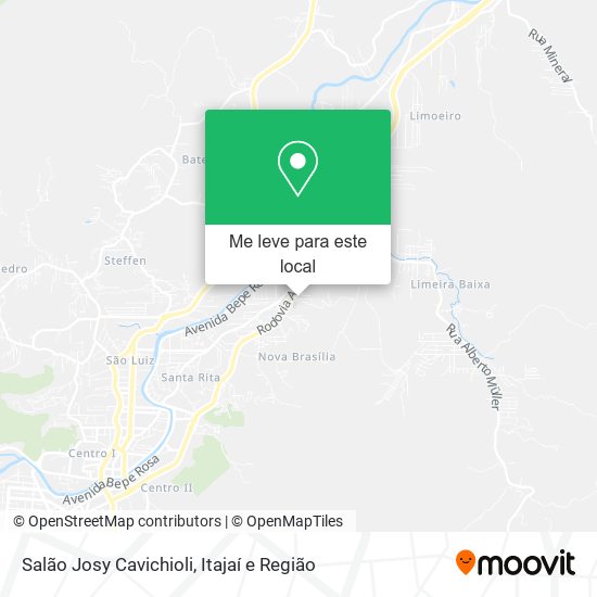 Salão Josy Cavichioli mapa