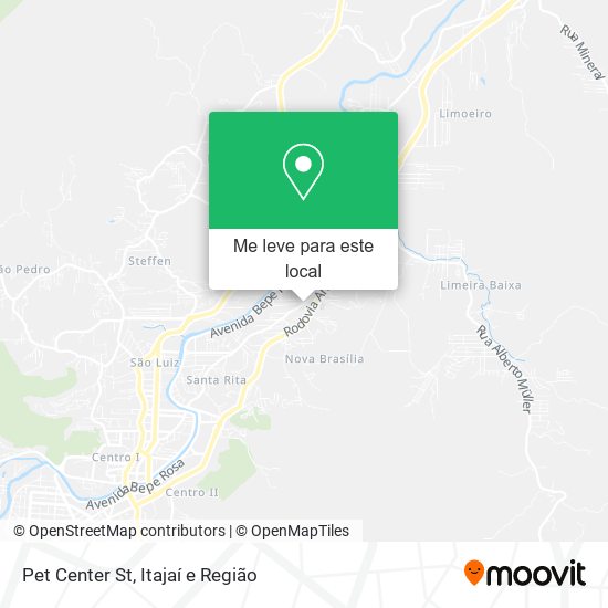 Pet Center St mapa