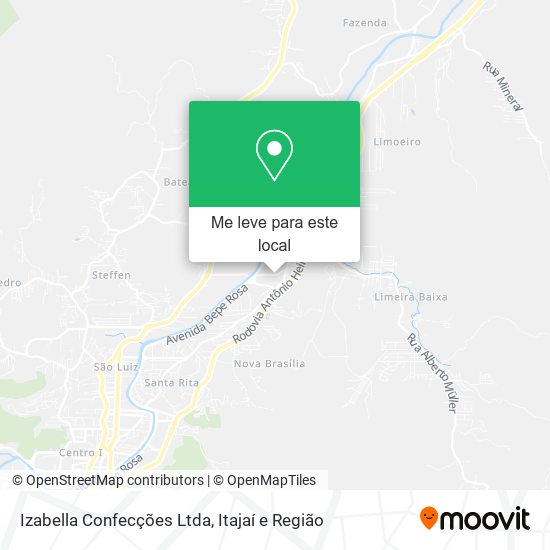 Izabella Confecções Ltda mapa