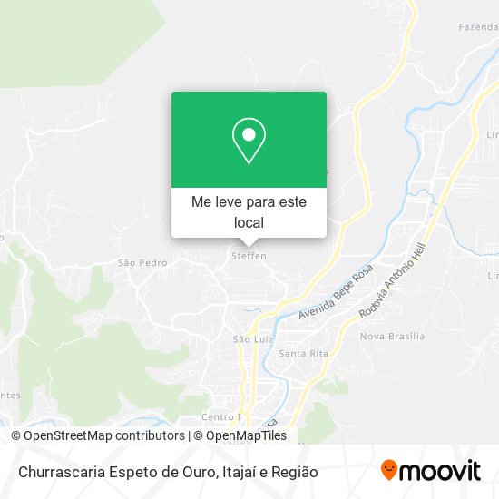 Churrascaria Espeto de Ouro mapa