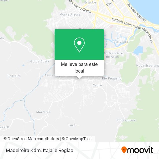 Madeireira Kdm mapa