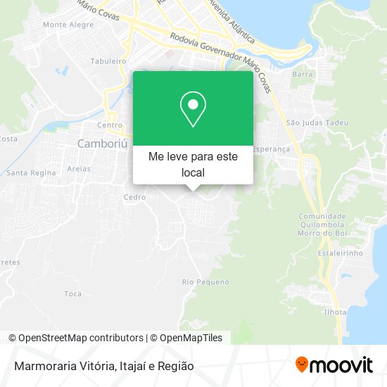 Marmoraria Vitória mapa