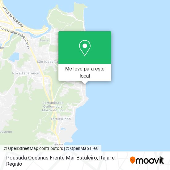 Pousada Oceanas Frente Mar Estaleiro mapa