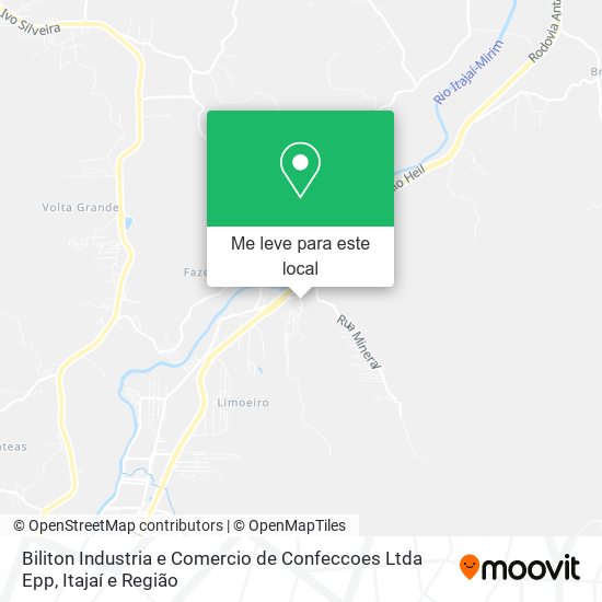 Biliton Industria e Comercio de Confeccoes Ltda Epp mapa