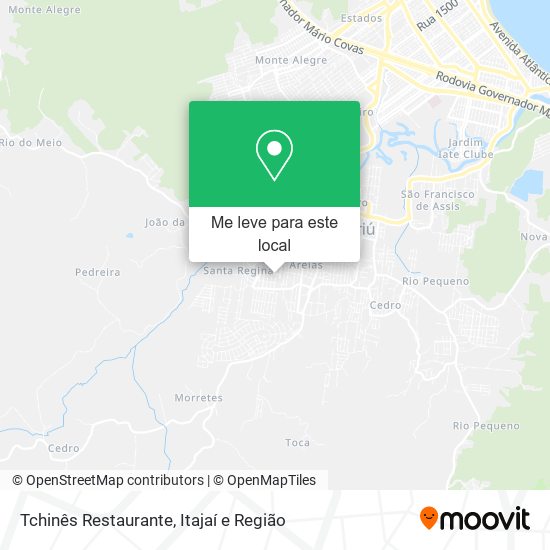 Tchinês Restaurante mapa