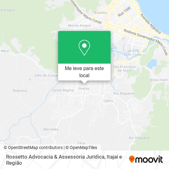 Rossetto Advocacia & Assessoria Jurídica mapa