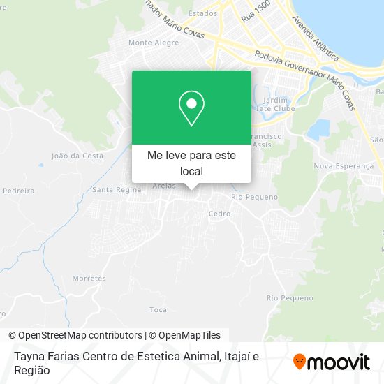 Tayna Farias Centro de Estetica Animal mapa