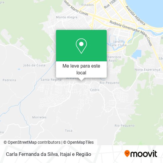 Carla Fernanda da Silva mapa