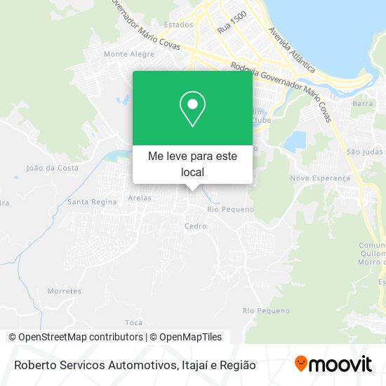 Roberto Servicos Automotivos mapa