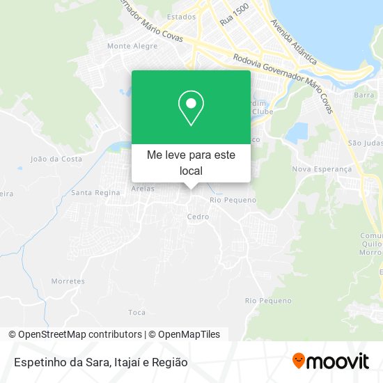 Espetinho da Sara mapa