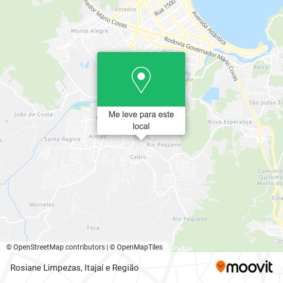 Rosiane Limpezas mapa