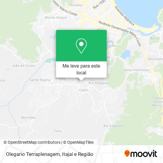 Olegario Terraplenagem mapa