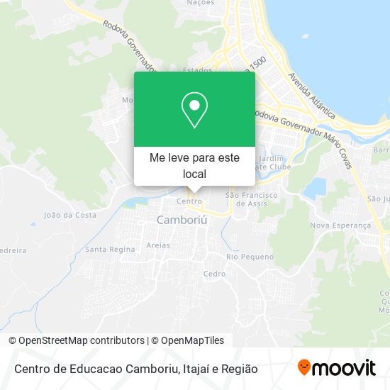 Centro de Educacao Camboriu mapa