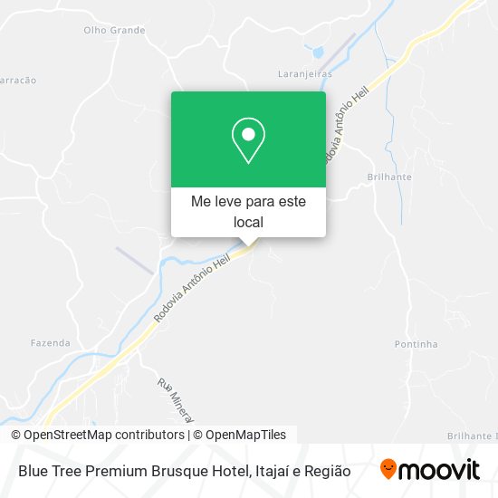 Blue Tree Premium Brusque Hotel mapa