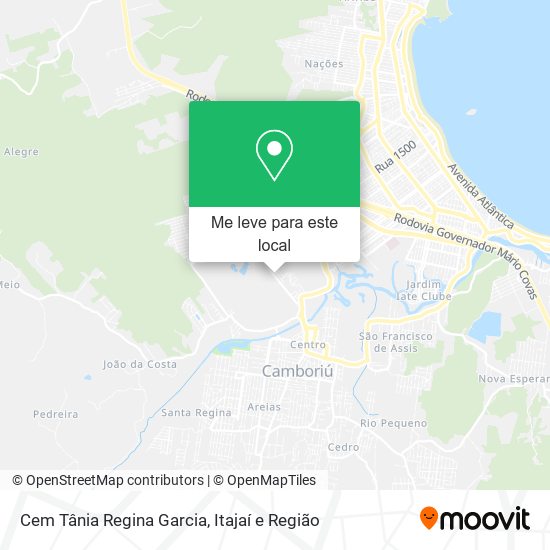 Cem Tânia Regina Garcia mapa