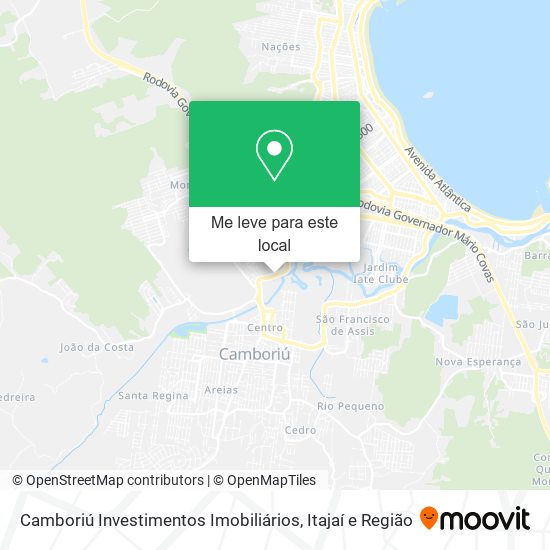 Camboriú Investimentos Imobiliários mapa