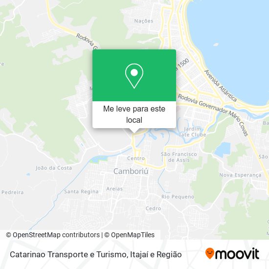 Catarinao Transporte e Turismo mapa