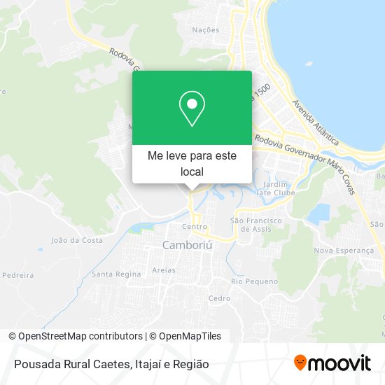 Pousada Rural Caetes mapa