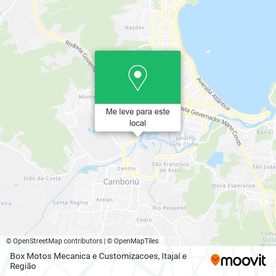 Box Motos Mecanica e Customizacoes mapa