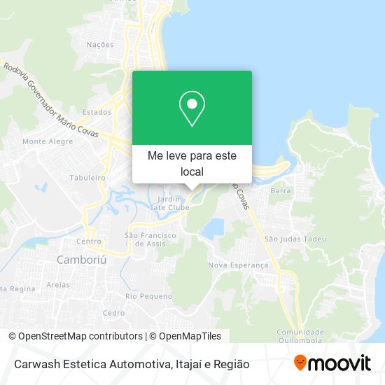 Carwash Estetica Automotiva mapa