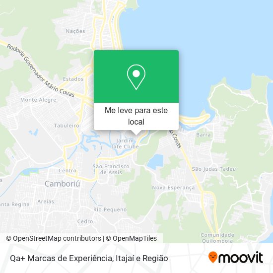 Qa+ Marcas de Experiência mapa