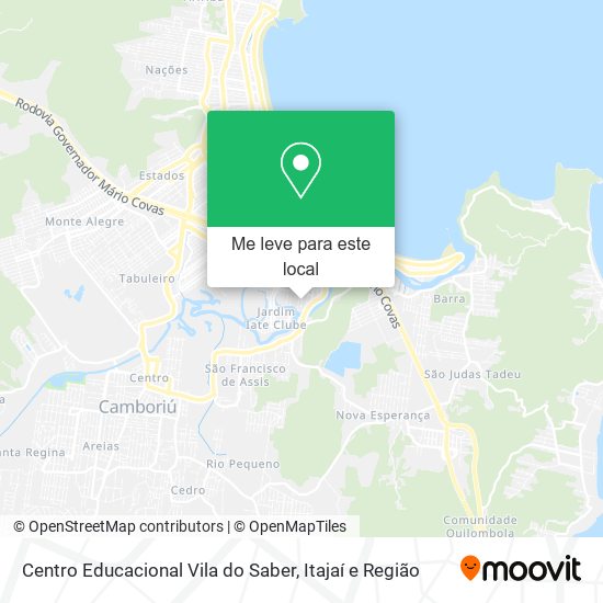 Centro Educacional Vila do Saber mapa