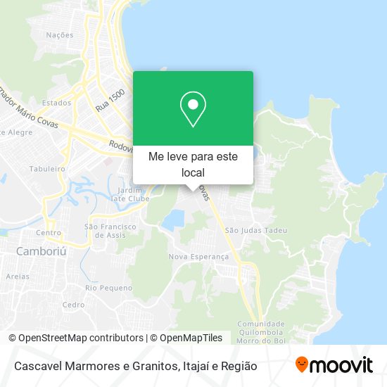 Cascavel Marmores e Granitos mapa