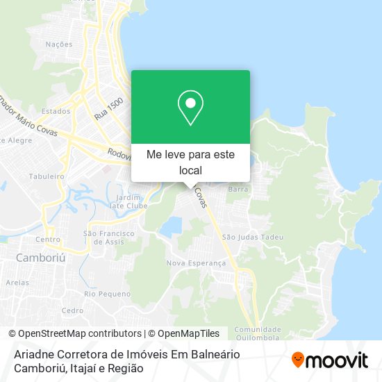 Ariadne Corretora de Imóveis Em Balneário Camboriú mapa