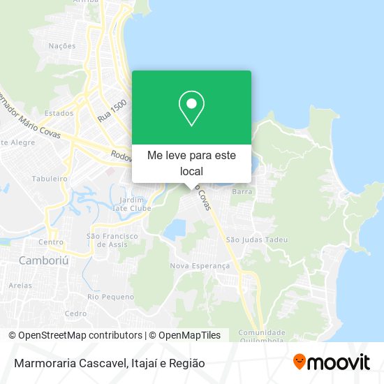 Marmoraria Cascavel mapa