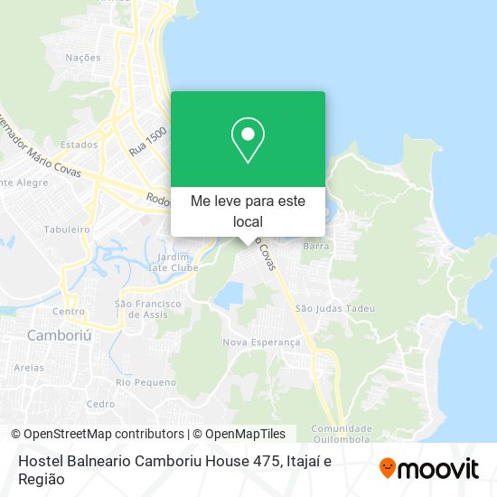 Hostel Balneario Camboriu House 475 mapa