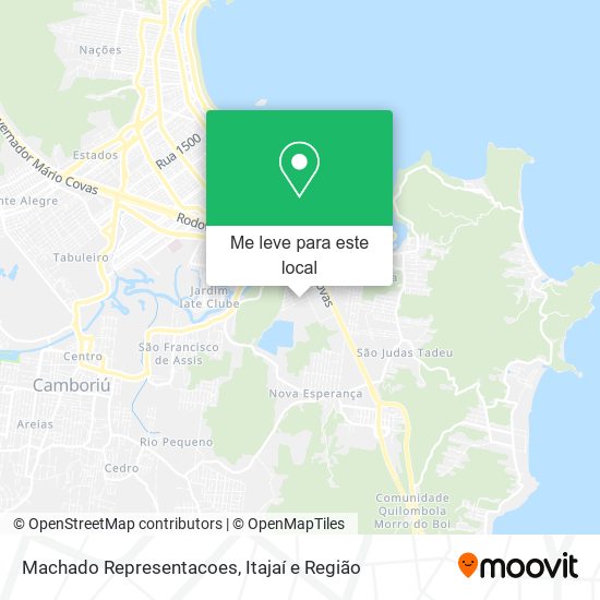 Machado Representacoes mapa