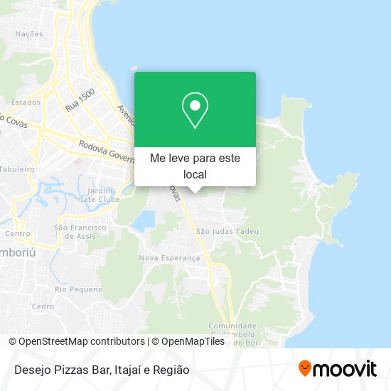 Desejo Pizzas Bar mapa