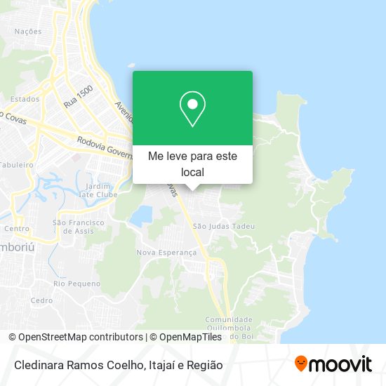 Cledinara Ramos Coelho mapa