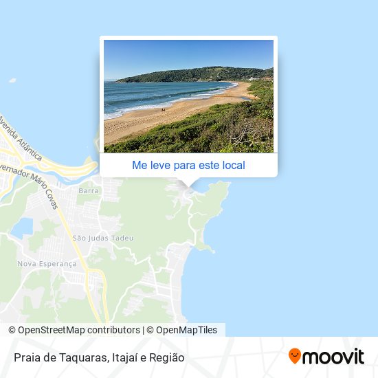 Praia de Taquaras mapa